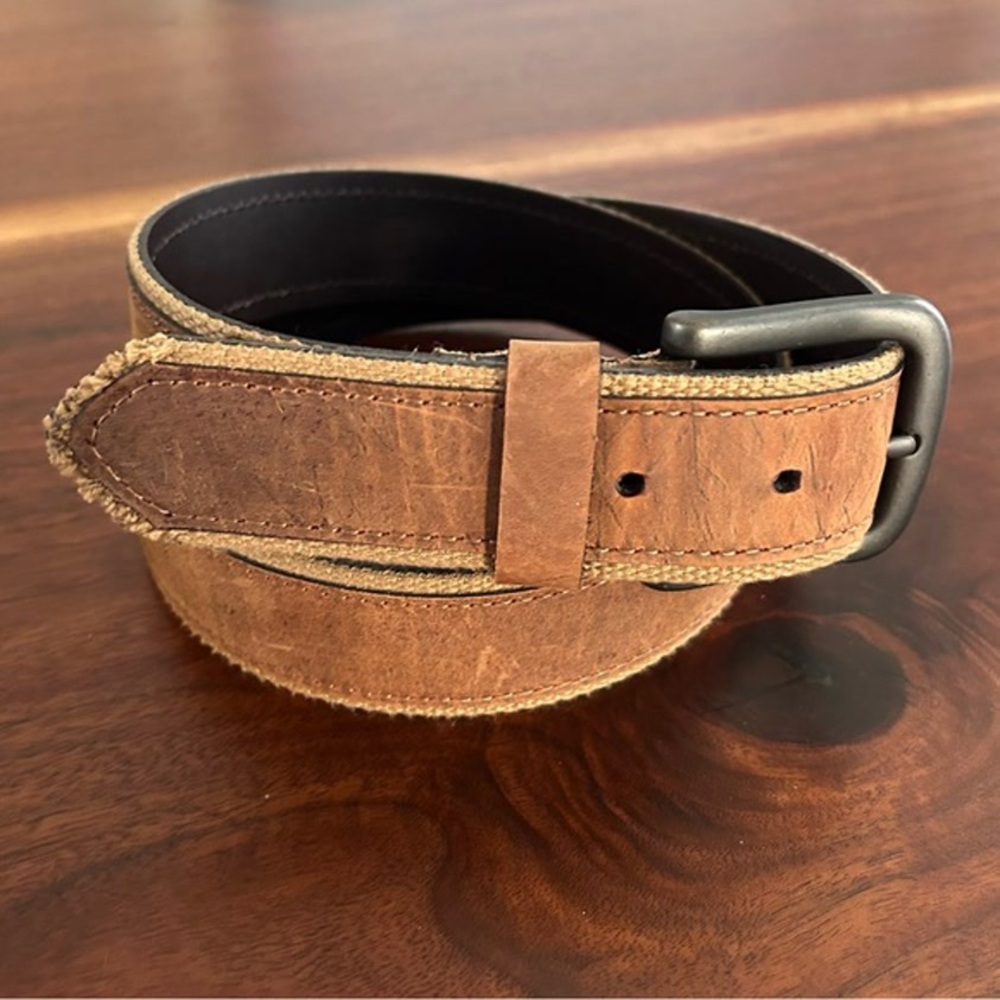 Premium Check Pattern Belt, Reversible Black Leather, Thomas Burberry Initial C